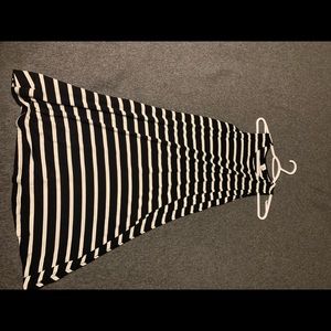 Black and white tank dress